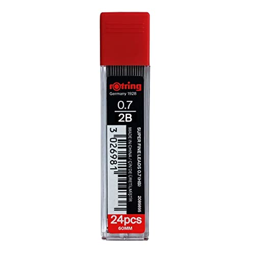 rOtring Mine Super Polymer 0.7 mm 2B recharges pour porte-mines 288 pièces - 3