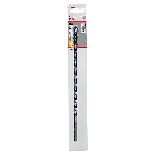 Bosch 1 punta Professionale CYL-5 per Calcestruzzo (Diametro 8 x 250 mm, Linea Robusta, Accessori Trapano a Percussione), Nero, 8 mm