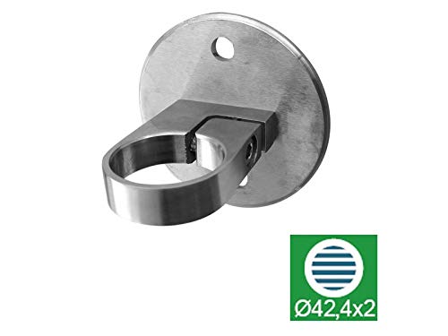 PLATINE D'ANCRAGE AU SOL A MANCHONNER SUR TUBE | Inox Design