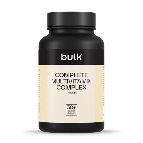 Bulk Complete Multivitamin Complex Tablets, 30 Vitamins, Minerals & Other Active Ingredients, Pack of 270, 270 Servings, Packaging May Vary