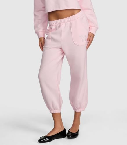 Victoria's Secret Pink | Elle Campus Fleece™ Capri Sweatpants, Pink Tulip, L - image 2