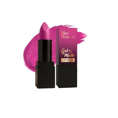 Image of Blue Heaven Get Matte Lipstick, Long Lasting, Light Weight Lipsticks for Women, Moisturizing Matte Lipstick for Women - 302PN, 4g