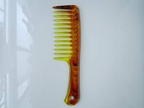 Myhsmooth PLW-1 Big Wide Tooth Comb Large Detangling Hair Brush Paddle Hair Comb Care Handgrip Comb Best Styling Comb for Long Hair for Wet Hair (COMB-1)