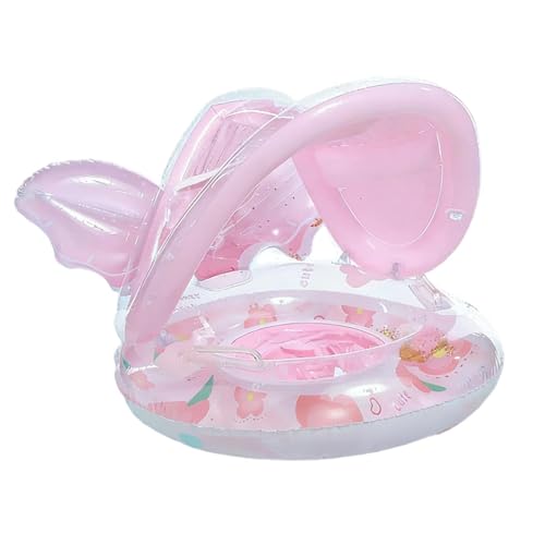 Flotador de princesa para niños con asiento reforzado anti-vuelco y vinilo hermético a prueba de fugas