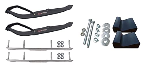 C&A Pro Black MTX Snowmobile Skis w/ 4.5