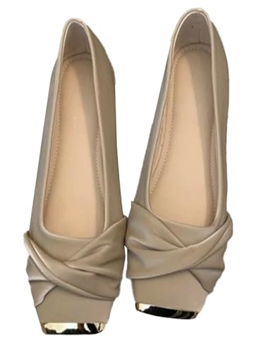 Women's Flats Casual Bowknot Square Toe Flat Shoes Ballet Flats Shoes Slip On Comfortable Dressy Mary Jane Shoe 2025