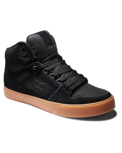 DC Shoes Pure High-Top WC, Zapato Hombre, Black/Gum, 44 EU