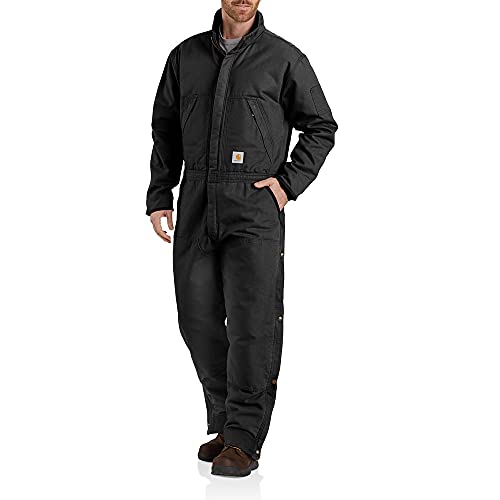carhartt loose fit duck insulated bib overall