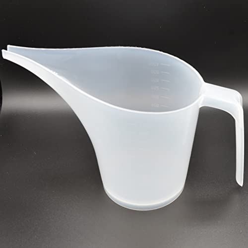 Vaso medidor de plástico transparente con boquilla larga 1000 ml miniatura 5