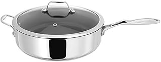 Stellar - James Martin Stainless Steel Frying Pan with Lid/Saute Pan with Lid (28cm)