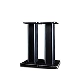 【Struttura raffinata e design antiscivolo】:Il supporto da pavimento è realizzato in materiale di legno, che può essere riempito di sabbia per aumentare il peso e stabilizzare il supporto, che è durevole. Il telaio audio utilizza tappetini antiscivolo per sopprimere il salto istantaneo delle vibrazioni del suono, consentendo di godere facilmente del mondo della musica.