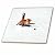 3dRose ct_62613_2 Fox Hunting a Mouse in The Snow-Ceramic Tile, 6-Inch