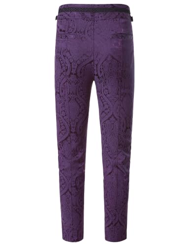 Image of VATPAVE Mens Gothic Pants Cosplay Costume Steampunk Victorian Pants