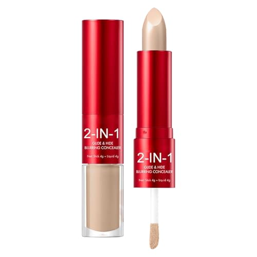 Barra correctora de camuflaje | Corrector de larga duración resistente al agua | Cobertura natural para las impurezas de las ojeras del rostro | Maquillaje para el día a día fiesta trabajo viajes