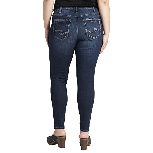 Silver Jeans Co. Women's Plus Size Elyse Mid Rise Skinny Jeans3