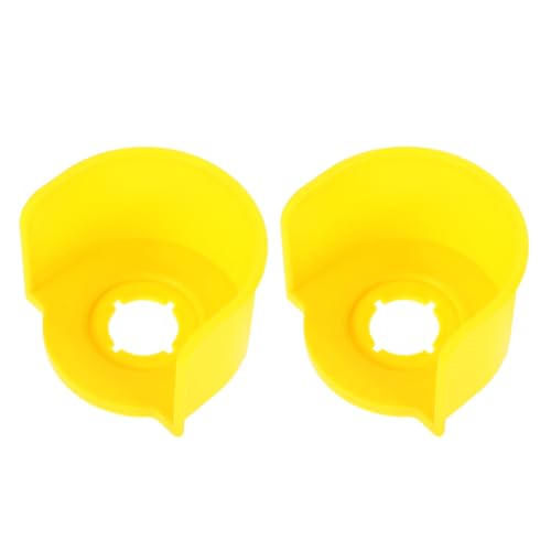 BUGUUYO Cubierta Protectora para Botón de Parada de Emergencia 2 Piezas Plástico Resistente Diseño Elevado Semicircular Escudo de Seguridad para Interruptor Industrial Protección