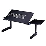 Support pour ordinateur portable : inclinaison conçue, surélevez votre ordinateur portable et votre tablette selon un angle pour vous offrir l'expérience d'utilisation et de visionnage la plus confortable, support de tablette