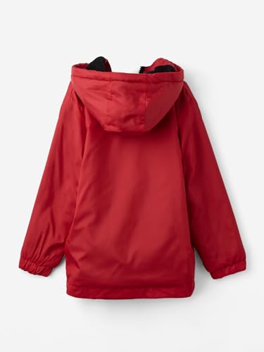 Image of The Souled Store Solids: Deep Red Boys and Baby Oversized Fit Long Sleeve Hooded Neck Polyester Utility Jackets