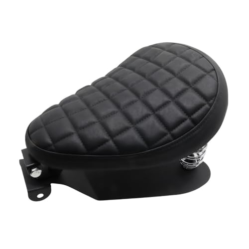 Selle Solo Moto Contre le Mal de Dos avec Ressorts 3" pour Bobber