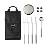 Solo Stove Mesa Accessory Pack | Incl. 4 Stainless Steel Mini Sticks + Stick Rests, Pellet Scoop, Mesa Lid, Carry Case, Accessories for Outdoor Fire Pit, 8.8 x 16 in, 2.5 lbs