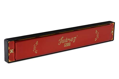 Image of JUAREZ Junior JJ24HR 24 Holes Harmonica Key of C Scale | Mouth Organ | Cover - Aluminium | Comb - Abs | Reed - Brass Red