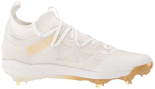 Adidas Men's Adizero Afterburner 9 Nwv Baseball Shoe, White/Gold Metallic/Core White, 12 #TOP5