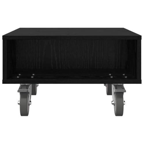 Mesa de madera plegable con ruedas de 50,5 cm para espacio pequeño 6