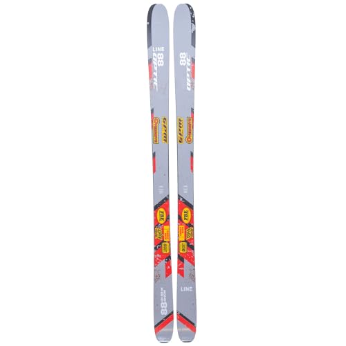 LINE Unisex Optic 88 Skis | Lightweight Durable Narrow All-Mountain Skis for Freeride & Groomers | Winter Sport Gear with Enhanced Edge Grip & Precision | Without Bindings, Size 170