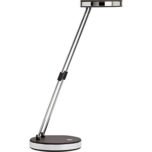 MAUL Lámpara escritorio MAULpuck LED negra luz día plegable