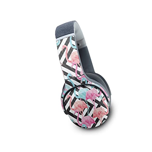 Image of MightySkins Carbon Fiber Skin Compatible with Skullcandy Crusher Evo Wireless - Pop Flamingo | Protective, Durable Textured Carbon Fiber Finish | Easy to Apply | Made in The USA