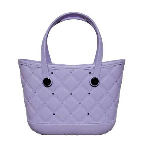 Large Beach Bag, Waterproof Sandproof Rubber Tote Bag for Women, for Travel, Pool, Boat, Groceries