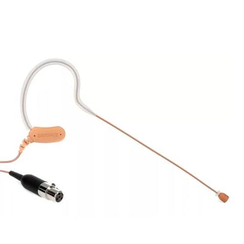 Shure MX153 Earset Headworn Microphone - Cocoa, Omnidirectional Mic, TQG / TA4F Connector Wireless Bodypack Transmitters (MX153C/O-TQG)