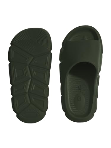 Image of The Souled Store Slides: Men and Boys EVA Lightweight Solid Slip On Sliders