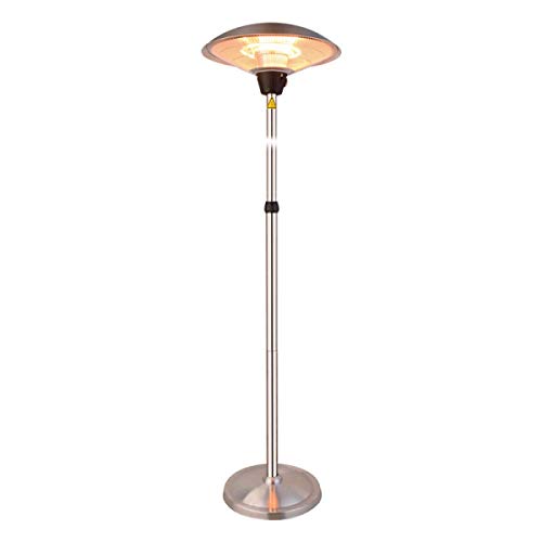 3000W Heizpilz Freistehende 3-Sekunden-Schnellheizung Regenschirmheizung Höhenverstellbar Mit 3 Heizstufen Staub- Und Wasserdichte Elektrische