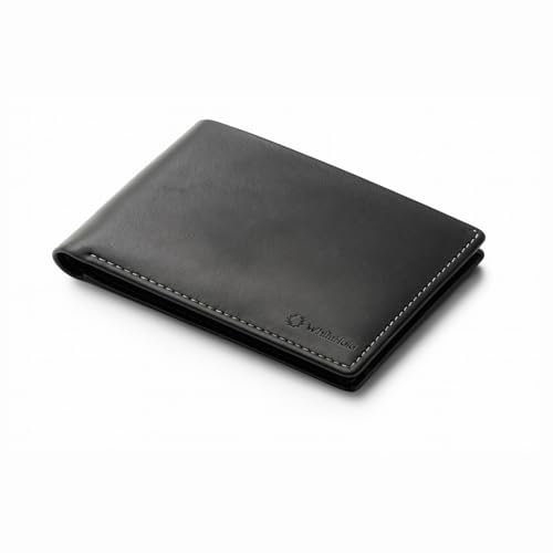 Leather Travel Wallet RFID - Slim Passport Holder for Men & Women - Fits Passport, Cards, SIMs, Pen & Boarding Pass - Secure Travel Document Organizer (Black)