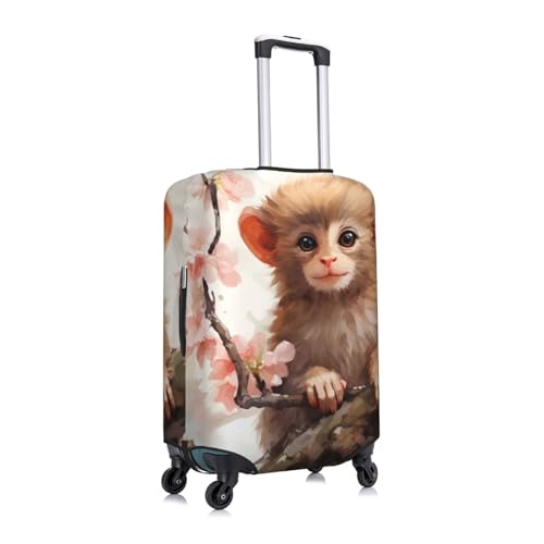 Cute Funny Monkey Travel Luggage Cover for Suitcase Anti-Scratch Fashion Suitcase Protector Washable Elastic Baggage Covers Fits 25-28 Inch Luggage for Travel Beach Holiday2