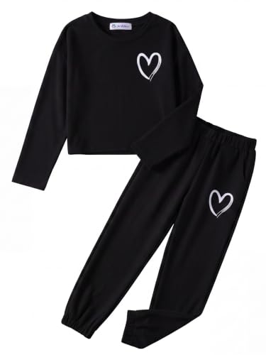 Image of Arshiner Girls 2 Piece Outfits Kids Trendy Tie Dye Sweatsuits Sets