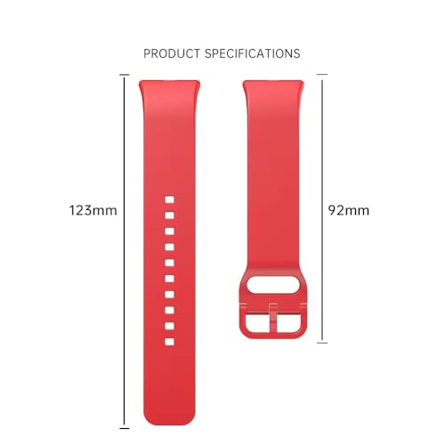 Image of Valente Silicone Watch Straps Compatible for Samsung Galaxy Fit 3 (Pack of 3)