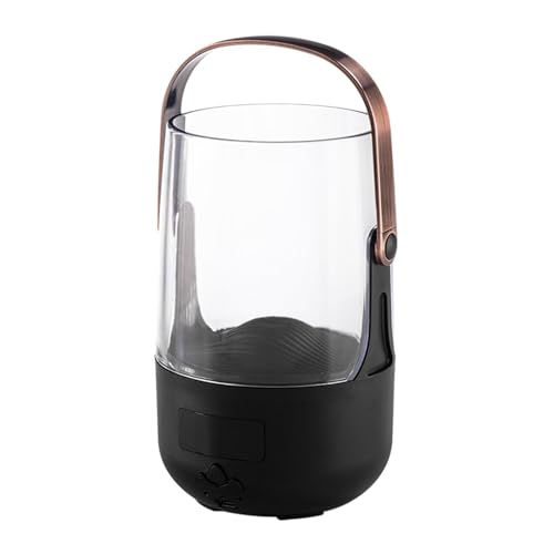 Difusor de aceite de fragancia, humidificador con temporizador, humidificador de escritorio para dormitorio, difusor de aceite de apagado automático, 46.5 x 9.05 pulgadas, difusor de efecto llama con