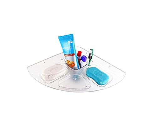 Image of 5in1 Plastic Unbreakable Soap Dish with Toothbrush & Toothpaste Holder | Tumbler Soap Stand for Bathroom & Home | Durable, Lightweight Acrylic Bathroom Accessories (Pack of 2)