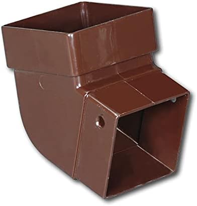 Amerimax 3.63 in. H x 3.88 in. W x 3.63 in. L Brown Vinyl Gutter Elbow - Case of: 20;2020