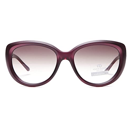 by Dasein Women Sunglasses Summmer Sunglasses Fashion Design Smooth Round Sunglasses (U020 Plum)4