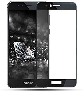 Image of Screen Protector for Huawei Honor 8 (Black) Tempered Glass Edge-to-Edge 6D Screen Guard With Installation Kit