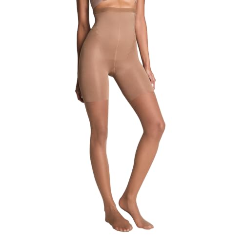 Image of SPANXshape High-Waisted Mid-Thigh Sheers - Comfortable Tummy Control Shapewear - Sheer Pantyhose - No Visible Panty Lines