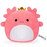 【Ein treuer Anhänger】 Sie können Axolotl Plüsch überall hin mitnehmen, Kino, Kinder, die in Autos oder Flugzeugen reisen. Als bevorzugtes Geschenk für Axolotl-Liebhaber, erscheinen Sie auf dem Schreibtisch, um Sie zum Lernen oder Arbeiten zu begleiten. Es wird für immer bei Ihnen sein.