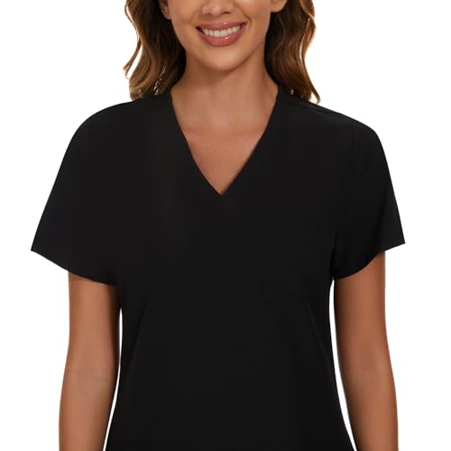 COZYFIT Scrub Tops for Woman - Soft Stretch, V-Neck Top Scrubs with 3 Pockets, Easy Care for Women4