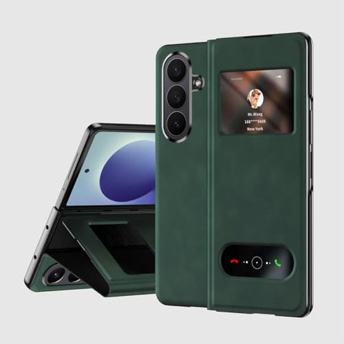 Coque cuir Galaxy Z Fold 8 vert fin idéal pour le quotidien
