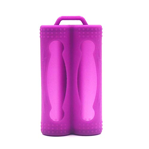 DEKPRO 2PCS 20700 - Funda Protectora para batería de Silicona 21700 Morado Morado