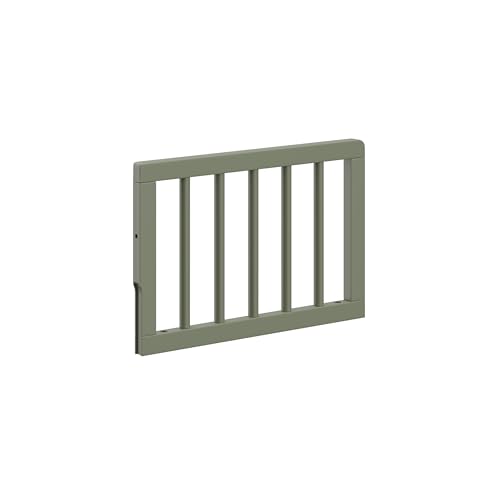 Image of Storkcraft & Graco Toddler Safety Guardrail with Dowels (Olive) - GREENGUARD Gold Certified, Converts Compatible Storkcraft & Graco Crib to Toddler Bed, Each Guardrail Sold Individually