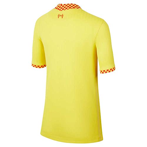 Nike - liverpool 2021/22 Season Jersey Other Game Equipment, M, Unisex, Chrome Yellow/Rush Red - Image 4
